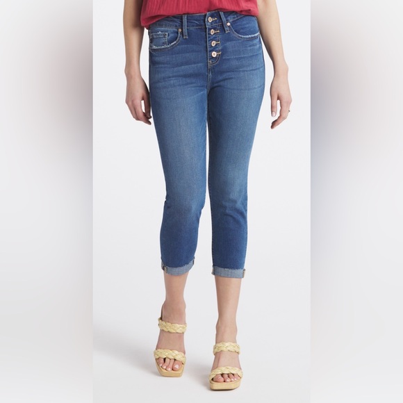 Kan Can Brenda Mid Rise Button Fly Jeans - Picture 3 of 8